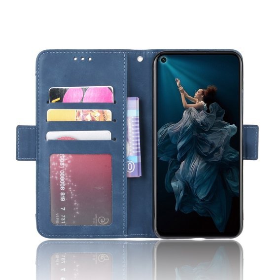 Klopové pouzdro pro Huawei Honor 20 / Nova 5T, Card Slot, modré