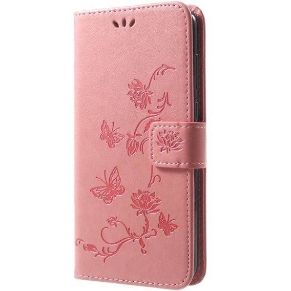 Klopové pouzdro pro Huawei Mate 10 Lite, Butterfly, růžové