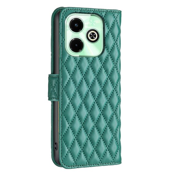 Klopové pouzdro pro Infinix Hot 40i, Wallet, BINFEN COLOR, zelené