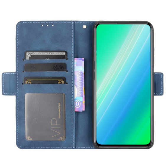 Klopové pouzdro pro Infinix Note 30 Pro 4G, Card Slot, námořnicky modré