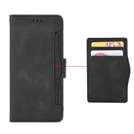 Klopové pouzdro pro Infinix Note 40 Pro Plus, Card Slot, černé