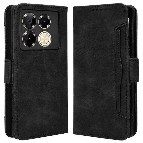 Klopové pouzdro pro Infinix Note 40 Pro Plus, Card Slot, černé