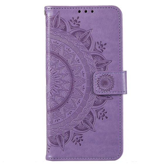 Klopové pouzdro pro Motorola Moto G13 / G23, Mandala Flower, fialové