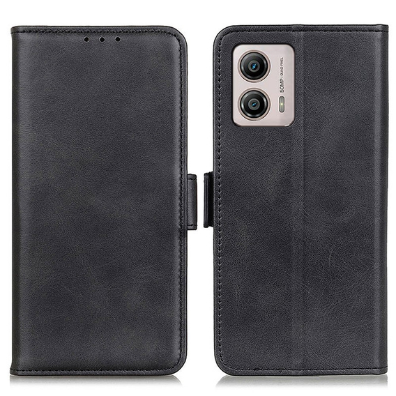 Klopové pouzdro pro Motorola Moto G53 5G / G13 / G23, Wallet, černé