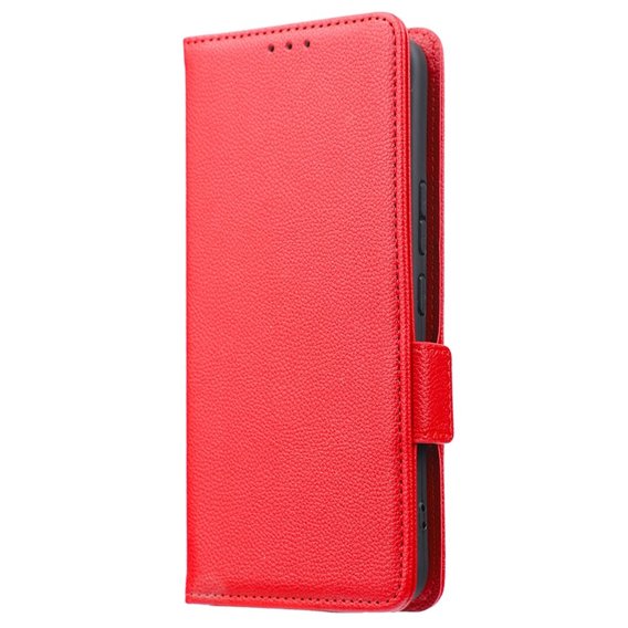 Klopové pouzdro pro Nokia X30 5G, Wallet Litchi Magnet Case, červené