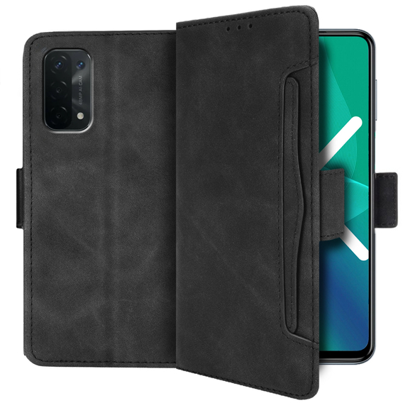 Klopové pouzdro pro OPPO A54 5G / A74 5G / A93 5G, Card Slot, černé