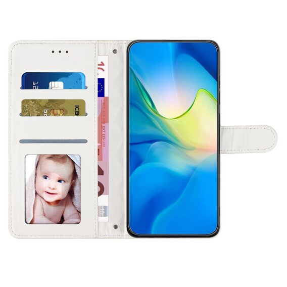 Klopové pouzdro pro Oppo A38 4G / Oppo A18 4G, Wallet, BINFEN COLOR, béžové