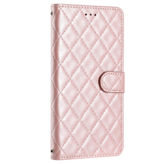 Klopové pouzdro pro Oppo A38 4G / Oppo A18 4G, Wallet, BINFEN COLOR, růžové rose gold