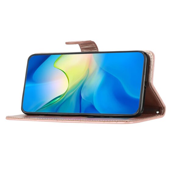 Klopové pouzdro pro Oppo A38 4G / Oppo A18 4G, Wallet, BINFEN COLOR, růžové rose gold