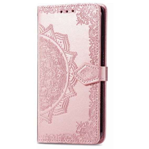 Klopové pouzdro pro Oppo A57s, Mandala, růžové rose gold