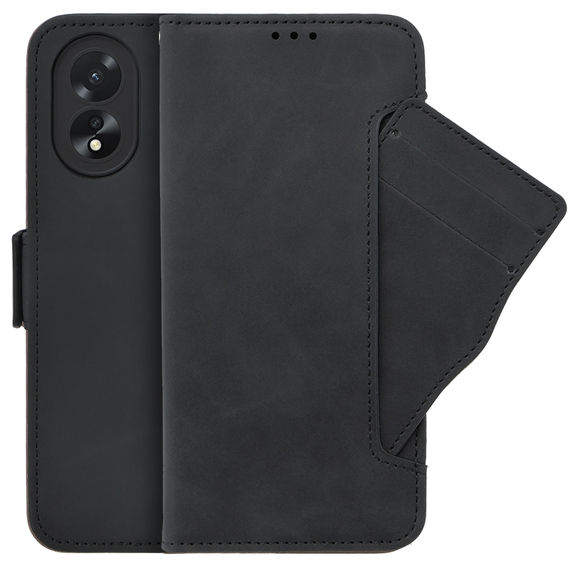 Klopové pouzdro pro Oppo A58 4G, Card Slot, černé