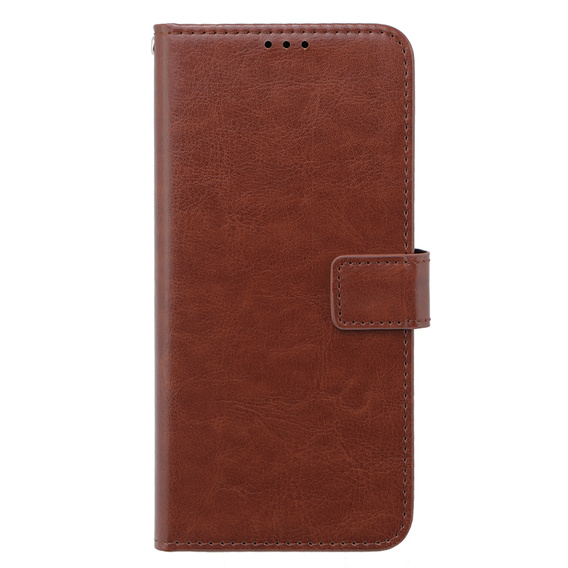 Klopové pouzdro pro Oppo A58 4G, Crazy Horse Wallet, hnědé