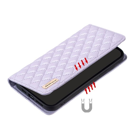 Klopové pouzdro pro Oppo A60, Wallet, BINFEN COLOR, fialové