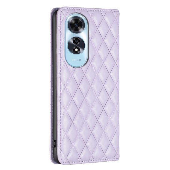 Klopové pouzdro pro Oppo A60, Wallet, BINFEN COLOR, fialové