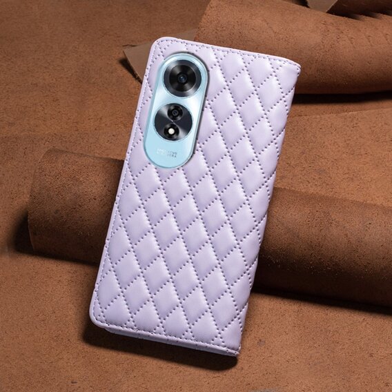 Klopové pouzdro pro Oppo A60, Wallet, BINFEN COLOR, fialové