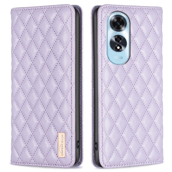 Klopové pouzdro pro Oppo A60, Wallet, BINFEN COLOR, fialové