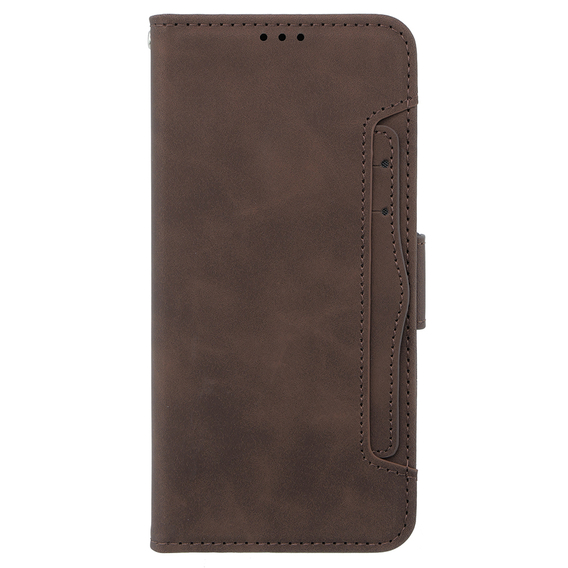 Klopové pouzdro pro Oppo A79 5G, Card Slot, hnědé