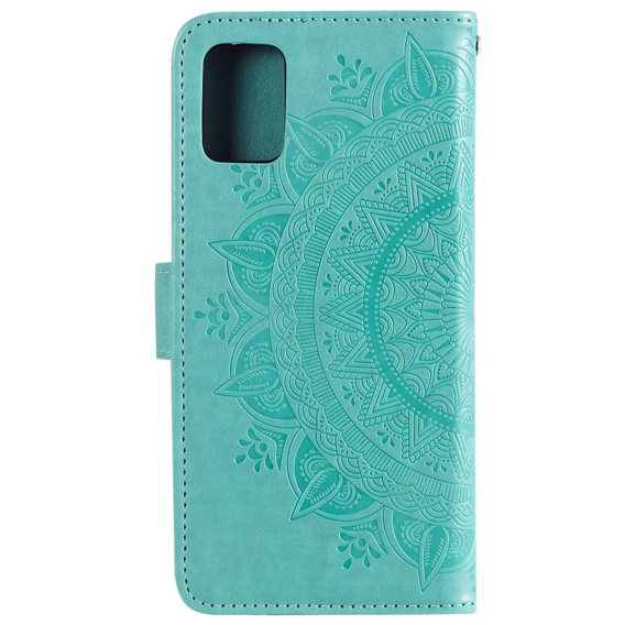 Klopové pouzdro pro Oppo Reno6 5G, Mandala, zelené