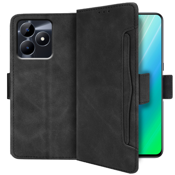 Klopové pouzdro pro Realme C51, Card Slot, černé