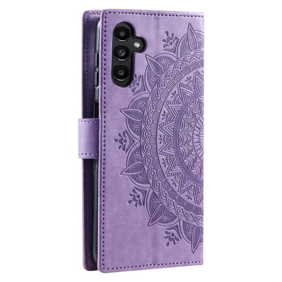 Klopové pouzdro pro Samsung Galaxy A34 5G, Mandala, fialové