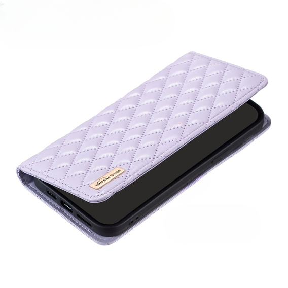 Klopové pouzdro pro Samsung Galaxy A34 5G, Wallet, BINFEN COLOR, fialové