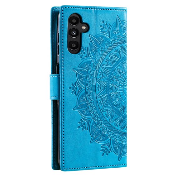 Klopové pouzdro pro Samsung Galaxy A35 5G, Mandala, modré