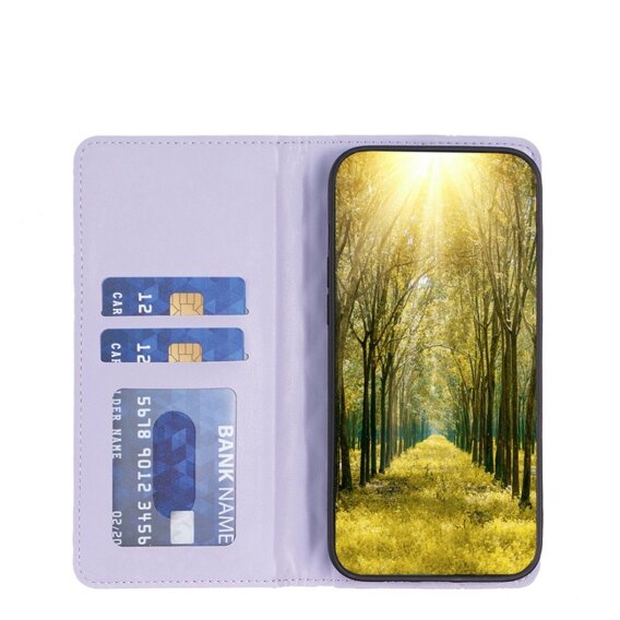 Klopové pouzdro pro Samsung Galaxy A54 5G, Wallet, BINFEN COLOR, fialové