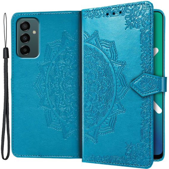 Klopové pouzdro pro Samsung Galaxy M23 5G / M13, Mandala, modré