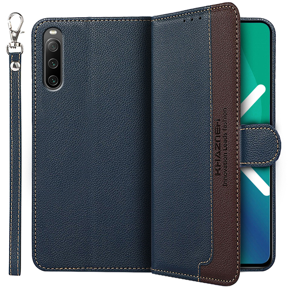 Klopové pouzdro pro Sony Xperia 10 IV, KHAZNEH RFID Case, modré