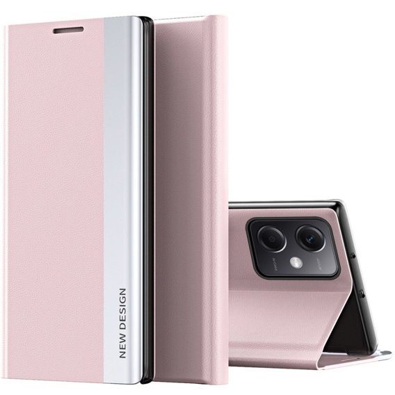 Klopové pouzdro pro Xiaomi Poco X5 Pro 5G / Redmi Note 12 Pro, Side Magnetic, růžové