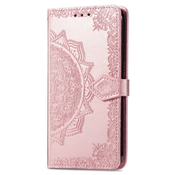 Klopové pouzdro pro Xiaomi Redmi 12C, Mandala, růžové rose gold