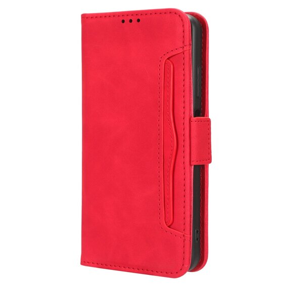 Klopové pouzdro pro Xiaomi Redmi 13C / Poco C65, Card Slot, červené