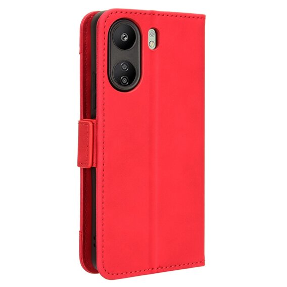 Klopové pouzdro pro Xiaomi Redmi 13C / Poco C65, Card Slot, červené