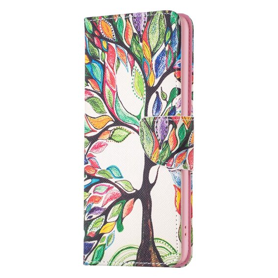 Klopové pouzdro pro Xiaomi Redmi 13C / Poco C65, Wallet, tree of life, bílé