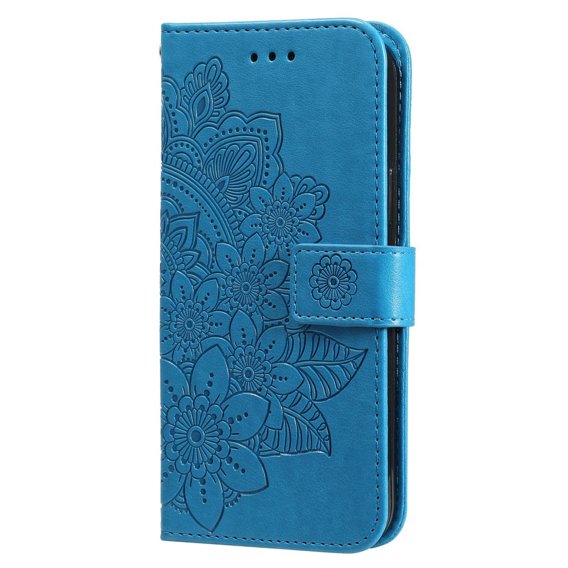 Klopové pouzdro pro Xiaomi Redmi Note 12 5G / POCO X5 5G, Mandala Flower, modré