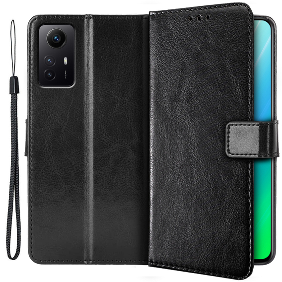 Klopové pouzdro pro Xiaomi Redmi Note 12S, Wallet, černé