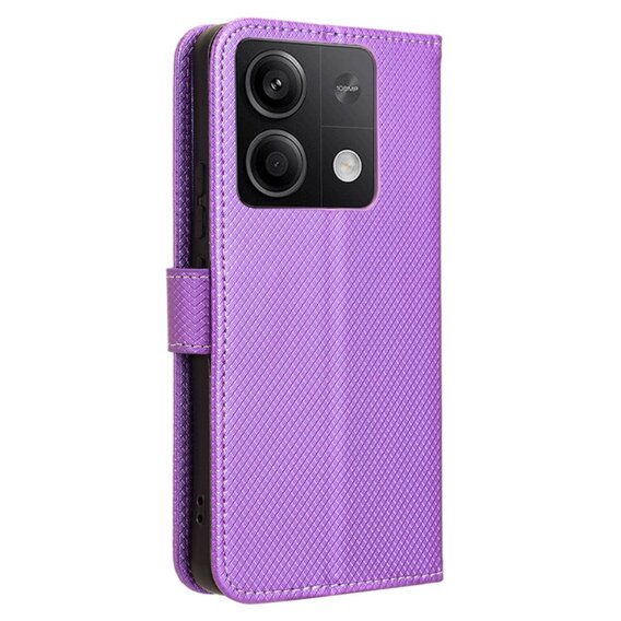 Klopové pouzdro pro Xiaomi Redmi Note 13 5G, Wallet Smart Magnet, fialové