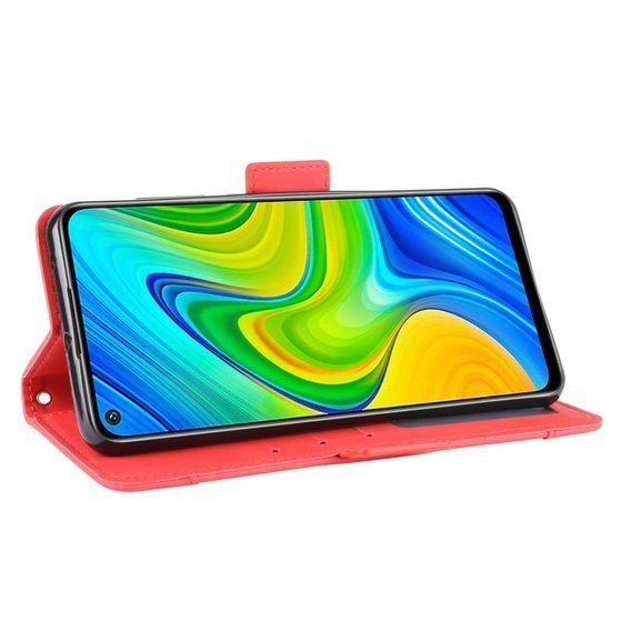 Klopové pouzdro pro Xiaomi Redmi Note 9, Card Slot, červené