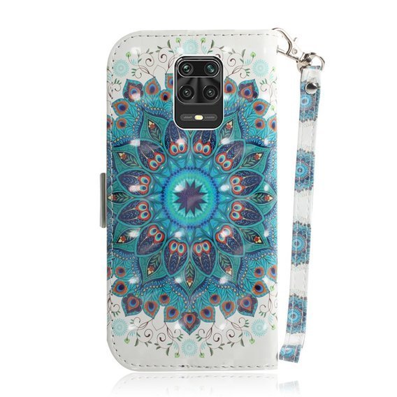 Klopové pouzdro pro Xiaomi Redmi Note 9S / 9 Pro / 9 Pro Max, mandala, bílé