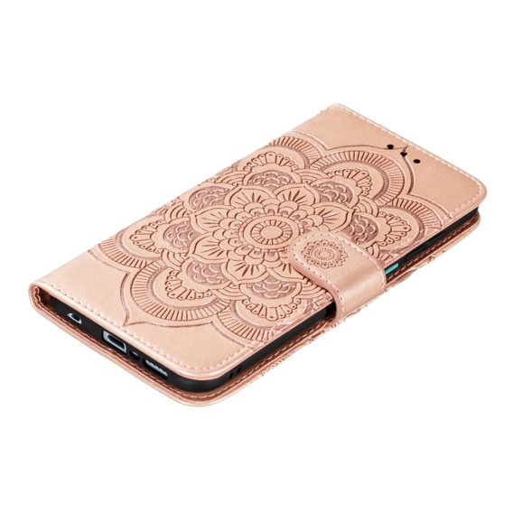 Klopové pouzdro pro Xiaomi Redmi Note 9s/ 9 Pro, Mandala Flower, růžové rose gold