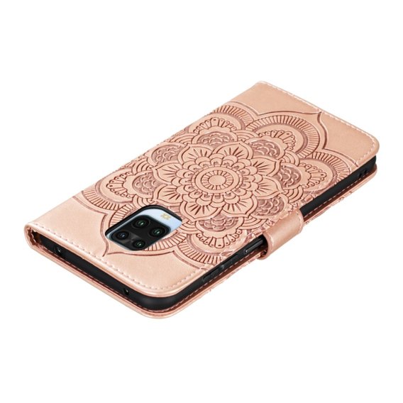 Klopové pouzdro pro Xiaomi Redmi Note 9s/ 9 Pro, Mandala Flower, růžové rose gold