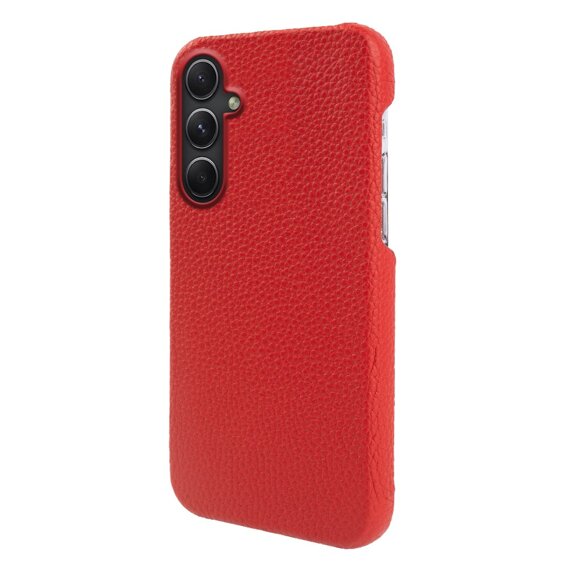 Kožené pouzdro pro Samsung Galaxy A54, Genuine Leather, červené