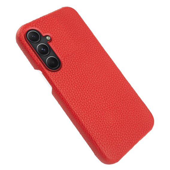 Kožené pouzdro pro Samsung Galaxy A54, Genuine Leather, červené