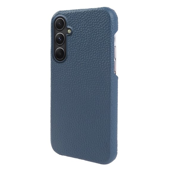 Kožené pouzdro pro Samsung Galaxy A54, Genuine Leather, modré