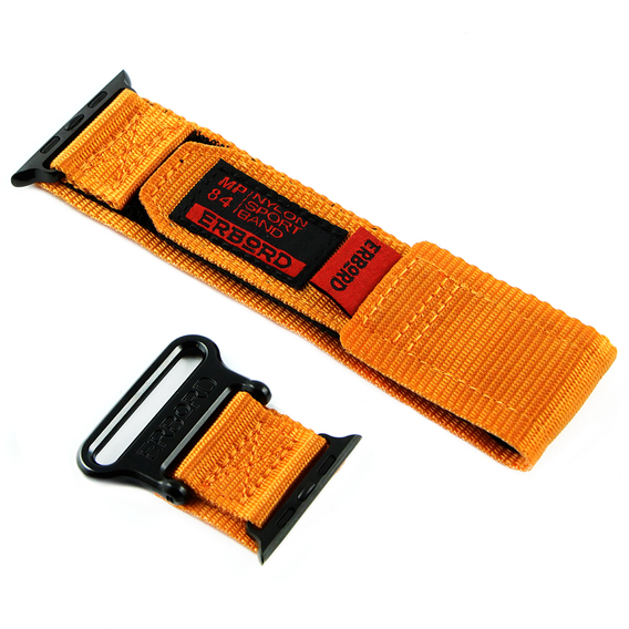 Nylonový opasek ERBORD pro Apple Watch 1/2/3/4/5/6/7/8/SE/ULTRA 42/44/45/49mm, oranžový