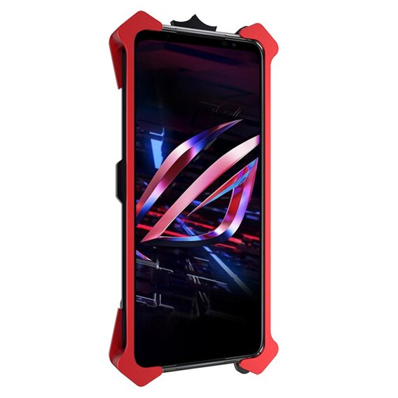 Pancéřové pouzdro pro Asus ROG Phone 6 5G, Aluminum Alloy, černá / červená