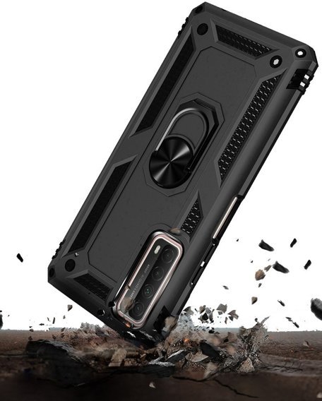 Pancéřové pouzdro pro Huawei P Smart 2021, Nox Case Ring, černé