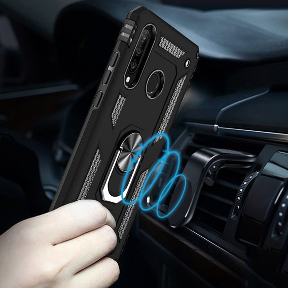 Pancéřové pouzdro pro Huawei P30 Lite, Nox Case Ring, černé