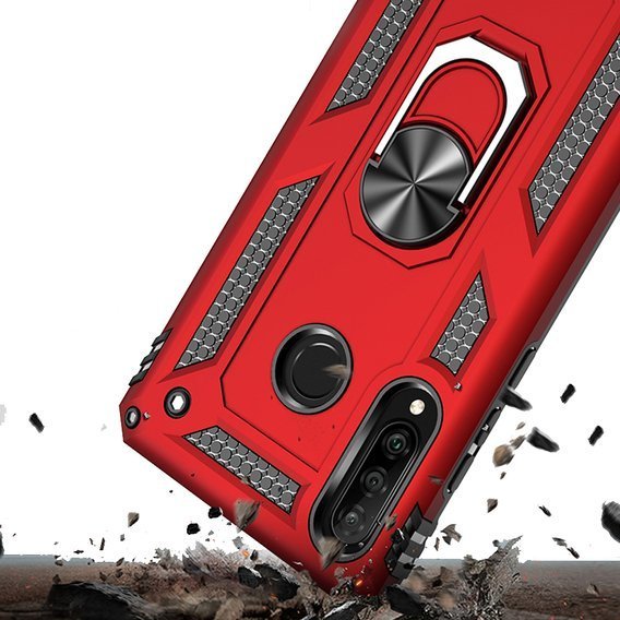 Pancéřové pouzdro pro Huawei P30 Lite, Nox Case Ring, červené