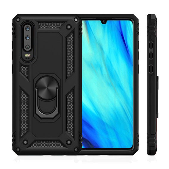 Pancéřové pouzdro pro Huawei P30, Nox Case Ring, černé